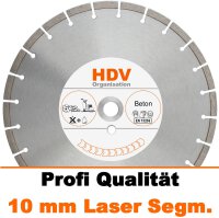 350 x 25,4 mm Beton Diamanttrennscheibe Laser, 10 mm