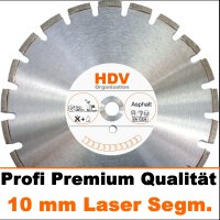 300 x 25,4 mm Asphalt Diamanttrennscheibe Laser, 10 mm -...