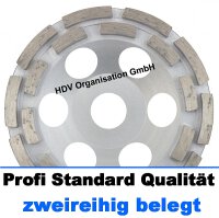 125 mm Diamant Schleiftopf - doppelt belegt - Profi Standard