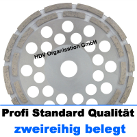 180 mm Diamant Schleiftopf - doppelt belegt - Profi Standard