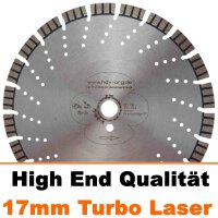 230 x 22,2 mm Turbo - Laser Diamanttrennscheibe 17mm...